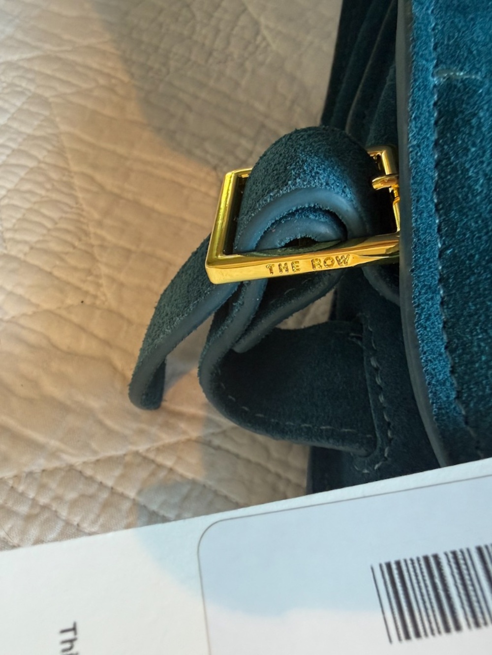 The Row Margaux 15 suede tote - Picture 3 of 12